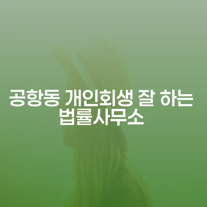 공항동 개인회생 잘 하는 법률사무소