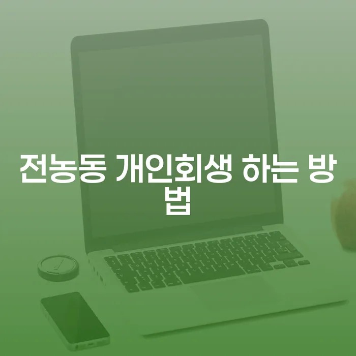 전농동에서 개인회생을 성공적으로 신청하는 방법은 무엇일까요?